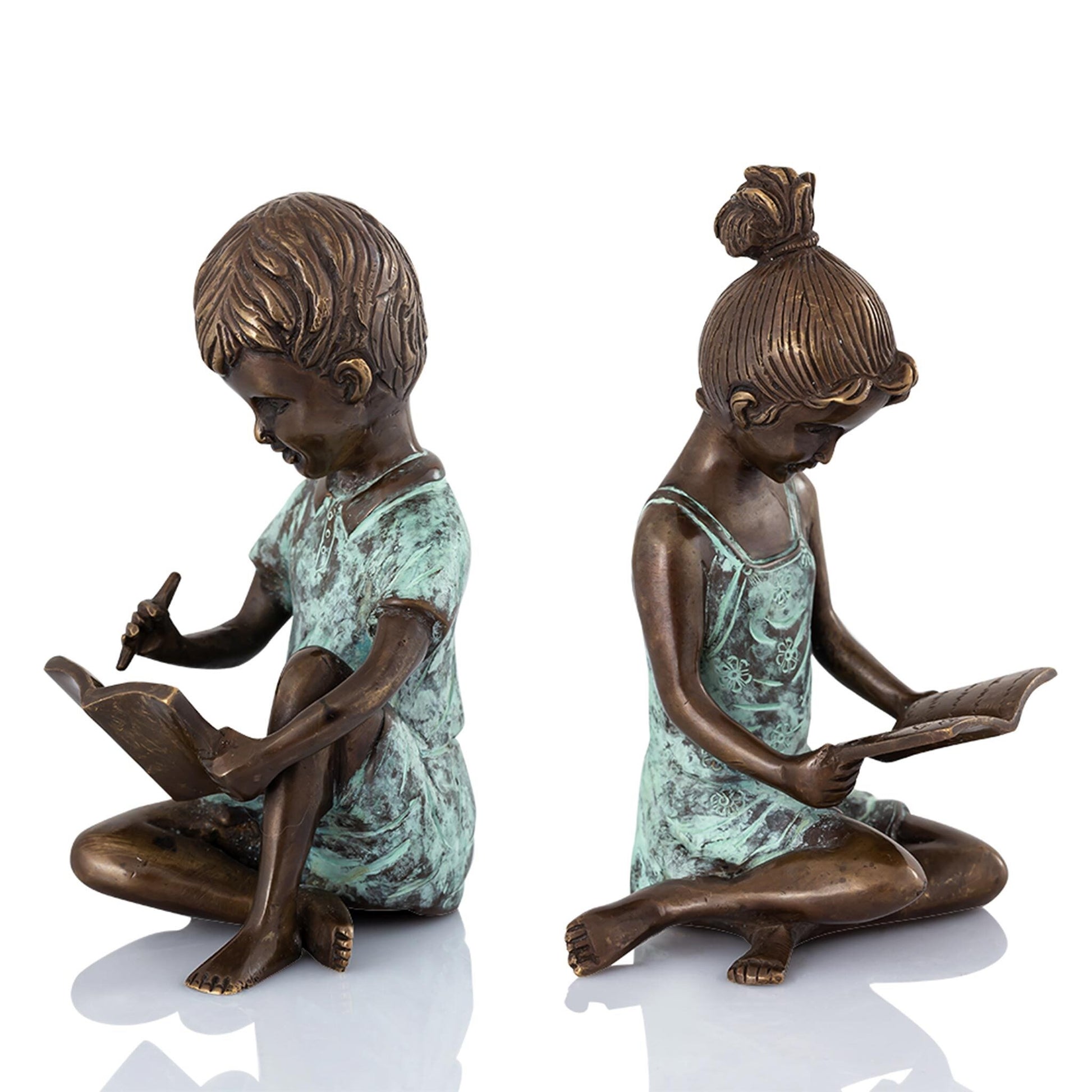 Boy & Girl Bookends PR (7"H x By SPI Home | Bookends | Modishstore