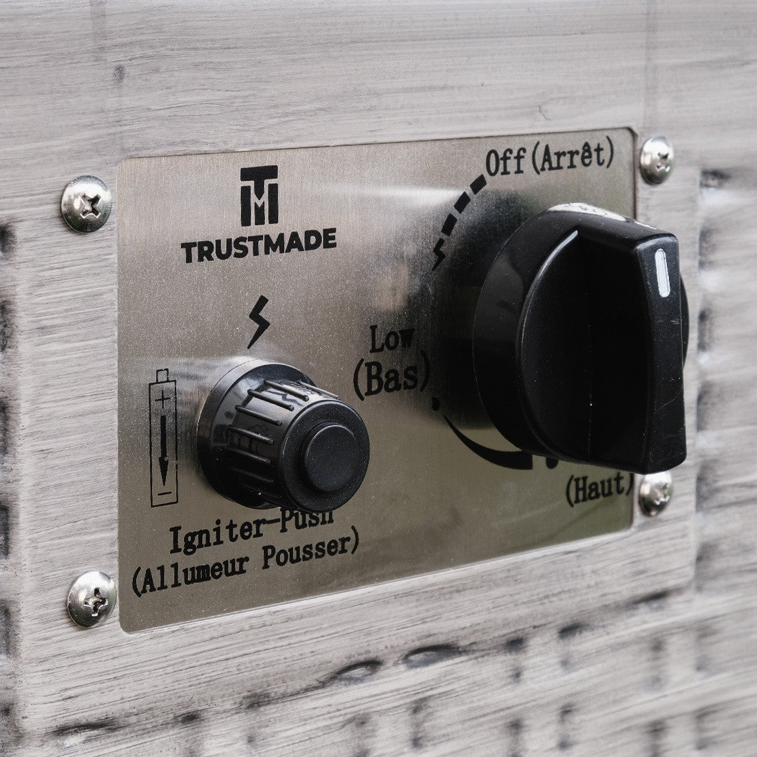 28" Ashy Gray Rattan Design Square Propane Fire Pit with Lava Rocks and Cover By Homeroots | FIRE PITS | Modishstore - 3