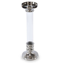 Tall Glass Column Pillar Candle Holders By SPI Home