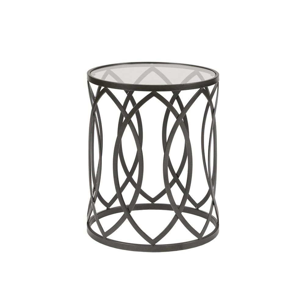 Arlo Metal Eyelet Accent Table By Madison Park | Accent Tables |  Modishstore 