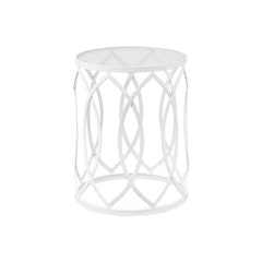 Arlo Metal Eyelet Accent Table By Madison Park