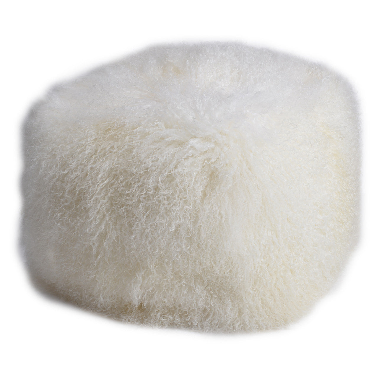 A&B Home Mongolia Lamb Fur Cube - Thumbnail 2