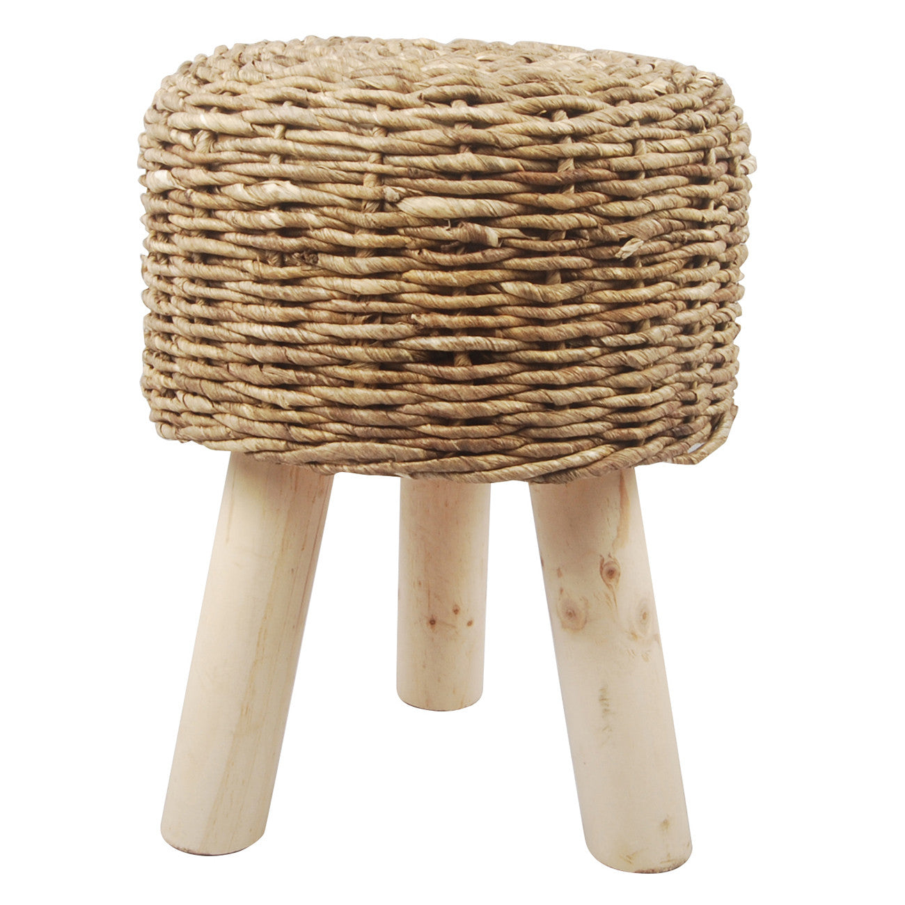 A&B Home Austen Maize Rope Stool