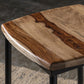 Crestview Collection Abott Wood and Metal Barstool | Modishstore - 5