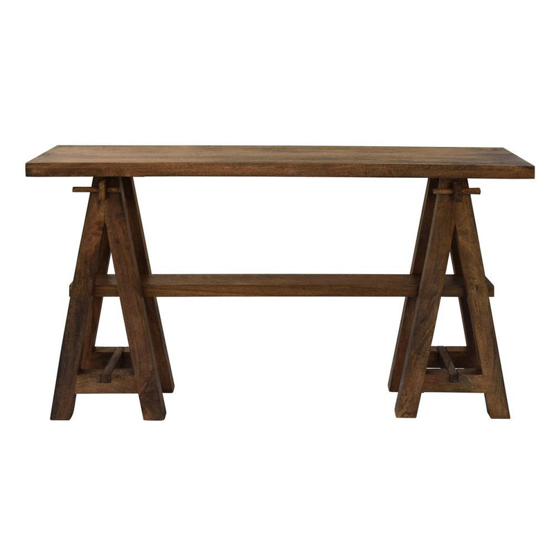 Crestview Collection Bengal Manor Mango Wood A-Frame Narrow Console | Modishstore
