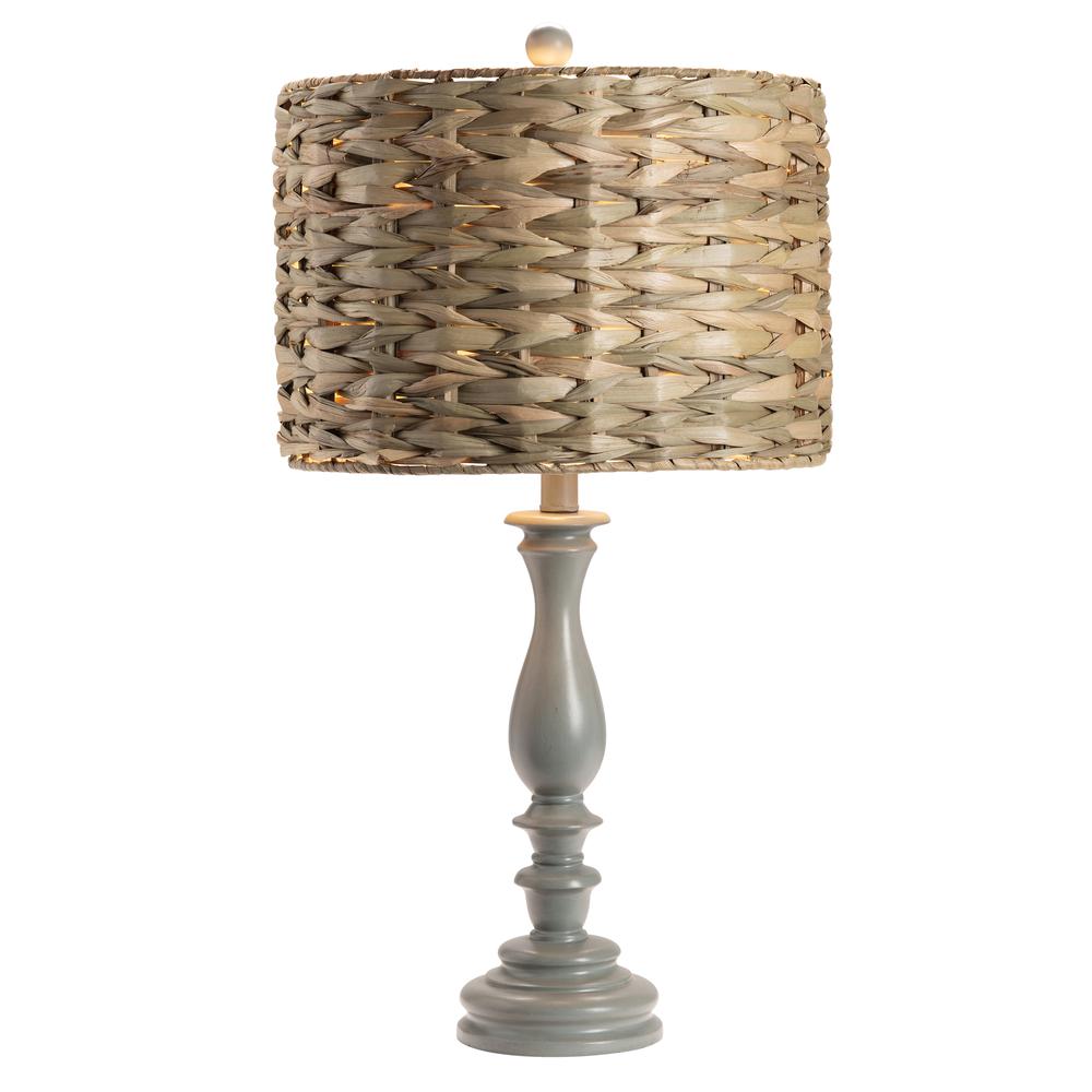 Crestview Collection Retta Gray Seagrass Table Lamp | Modishstore - 5