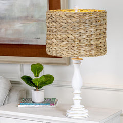 Crestview Collection Jenny White Seagrass Table Lamp
