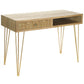 Crestview Collection Linna Wood and Metal Desk | Modishstore - 2