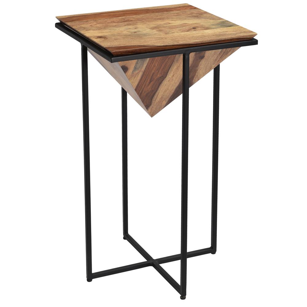 Crestview Collection Parisian Wood and Metal Accent Table | Modishstore - 6