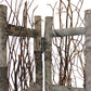 Earthy Birch And Twig Four Panel Room Divider Screen By Homeroots | Room Dividers | Modishstore - 7