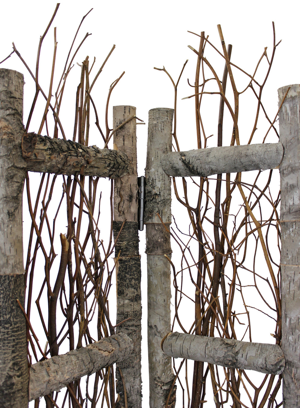 Earthy Birch And Twig Four Panel Room Divider Screen By Homeroots | Room Dividers | Modishstore - 7