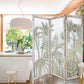 Earthy Opaque Palms Three Panel Room Divider Screen By Homeroots | Room Dividers | Modishstore - 4