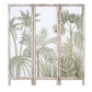 Earthy Opaque Palms Three Panel Room Divider Screen By Homeroots | Room Dividers | Modishstore - 5