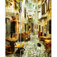 Romantic European Street Three Panel Room Divider Screen By Homeroots | Room Dividers | Modishstore - 2