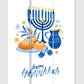 Celebratory Hanukkah Three Panel Room Divider Screen By Homeroots | Room Dividers | Modishstore - 3