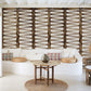 Rustic Geo Design Wood Three Panel Room Divider Screen By Homeroots | Room Dividers | Modishstore - 3