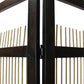Light And Dark Rattan Three Panel Room Divider Screen By Homeroots | Room Dividers | Modishstore - 6