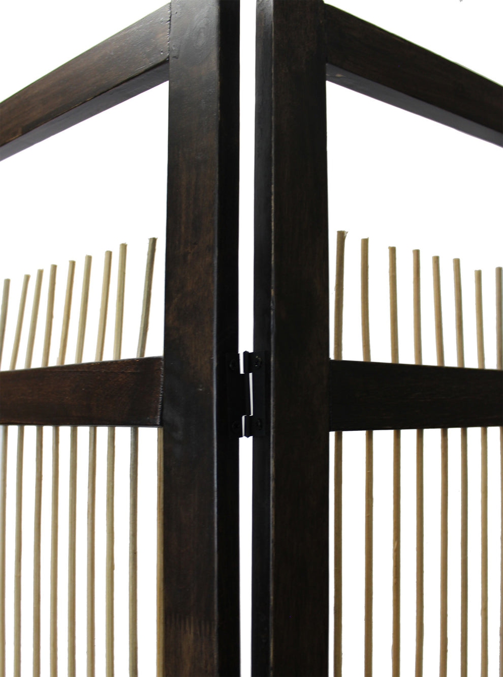 Light And Dark Rattan Three Panel Room Divider Screen By Homeroots | Room Dividers | Modishstore - 6