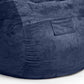 Classic Cozy Royal Blue Bean Bag Chair By Homeroots | Poufs | Modishstore - 5