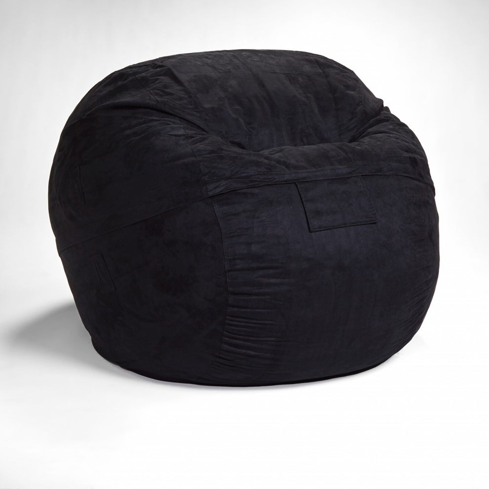 Classic Cozy Royal Blue Bean Bag Chair By Homeroots | Poufs | Modishstore - 11