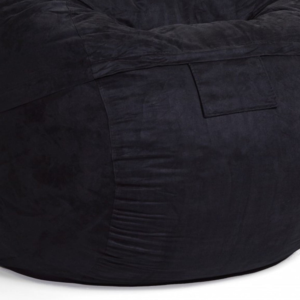 Classic Cozy Royal Blue Bean Bag Chair By Homeroots | Poufs | Modishstore - 16