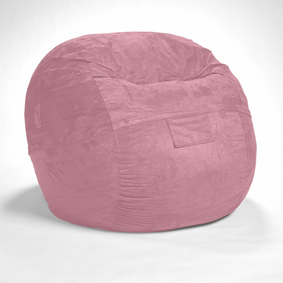 Classic Cozy Royal Blue Bean Bag Chair By Homeroots | Poufs | Modishstore - 17