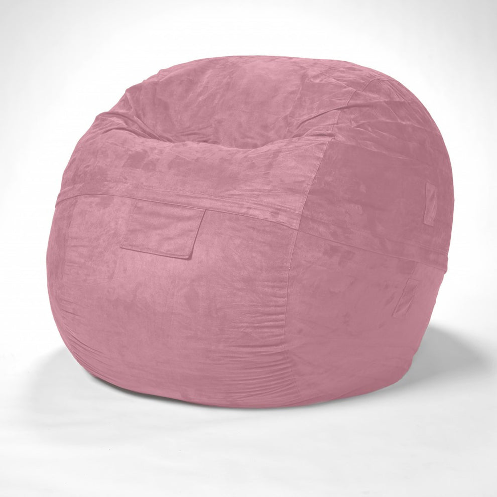 Classic Cozy Royal Blue Bean Bag Chair By Homeroots | Poufs | Modishstore - 19