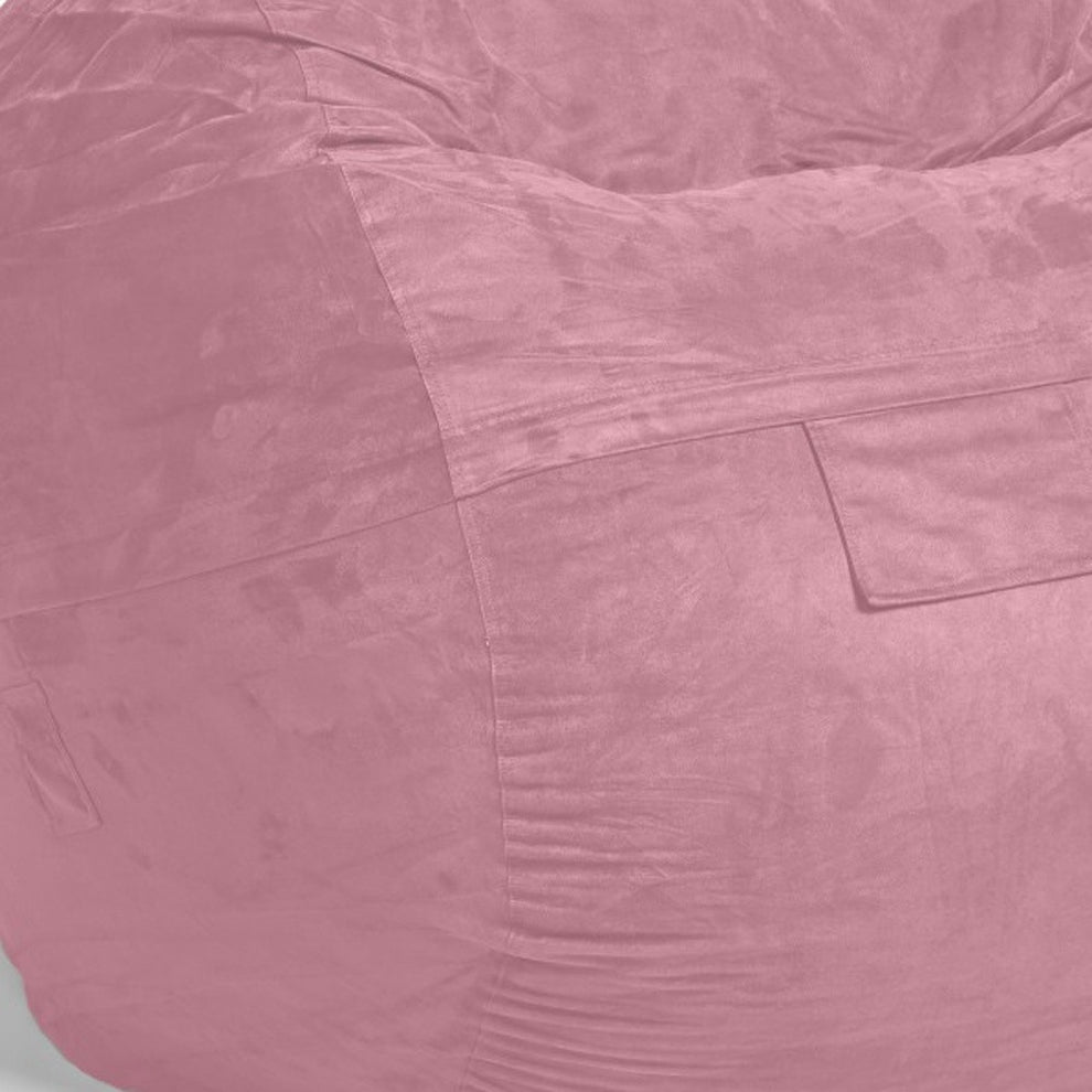 Classic Cozy Royal Blue Bean Bag Chair By Homeroots | Poufs | Modishstore - 22