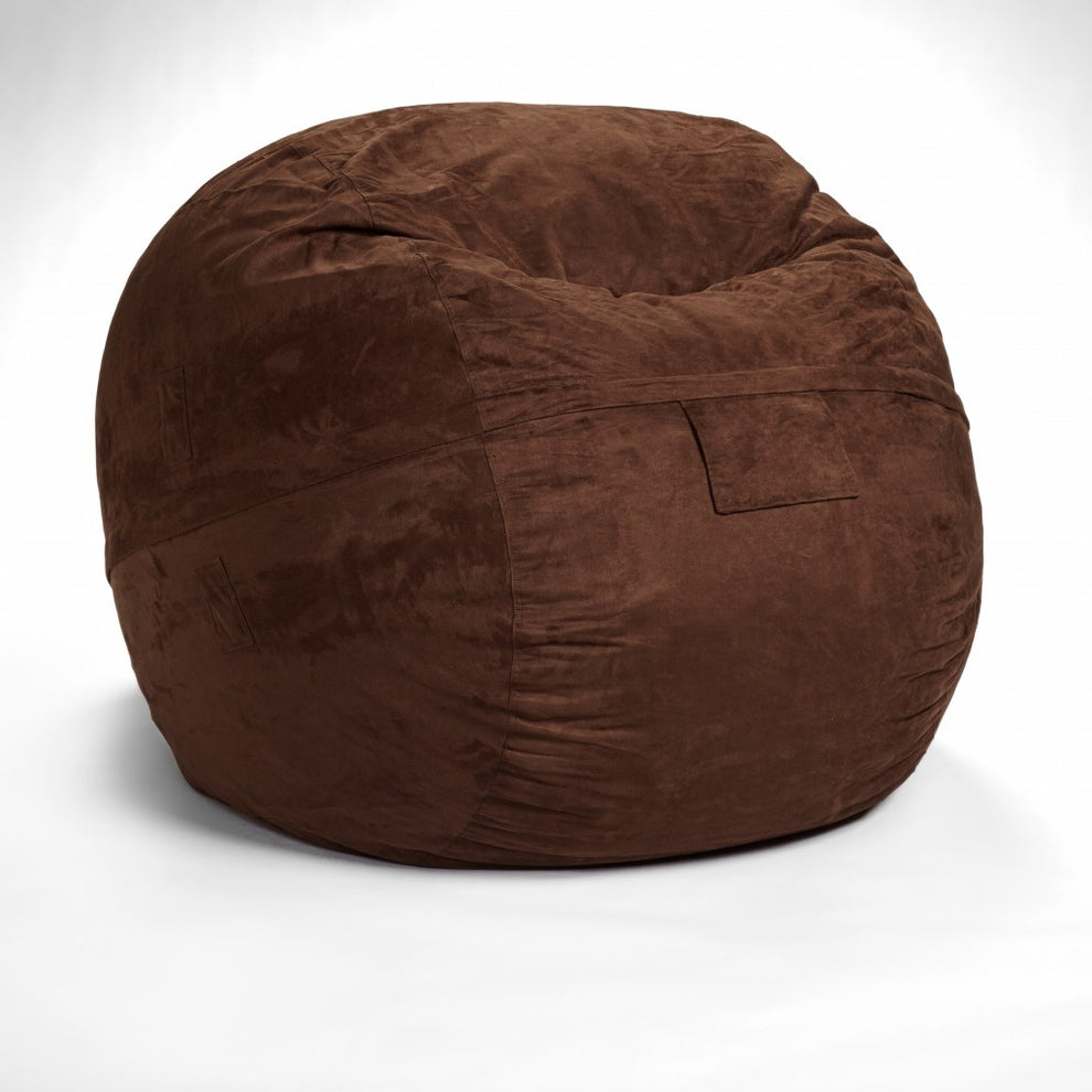 Classic Cozy Royal Blue Bean Bag Chair By Homeroots | Poufs | Modishstore - 23