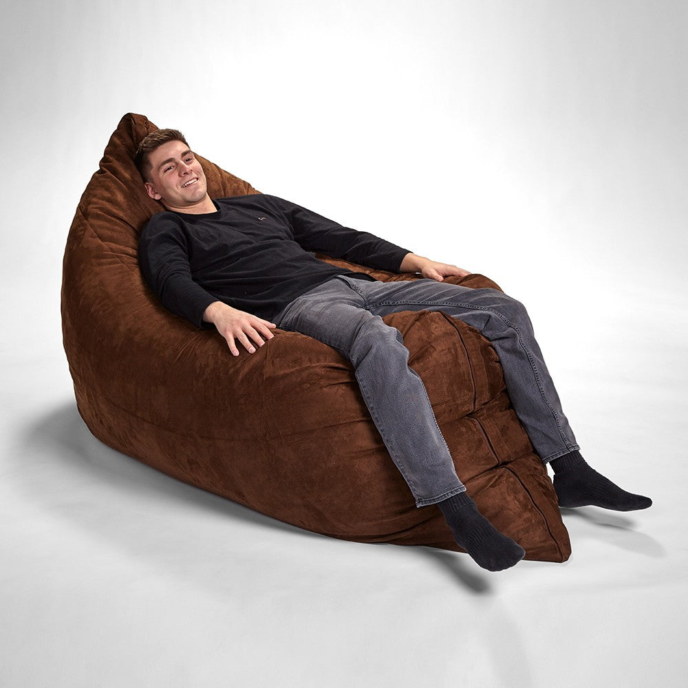 73" x 38" Brown Sofa Sack Bean Bag Lounger By Homeroots | Poufs | Modishstore - 2