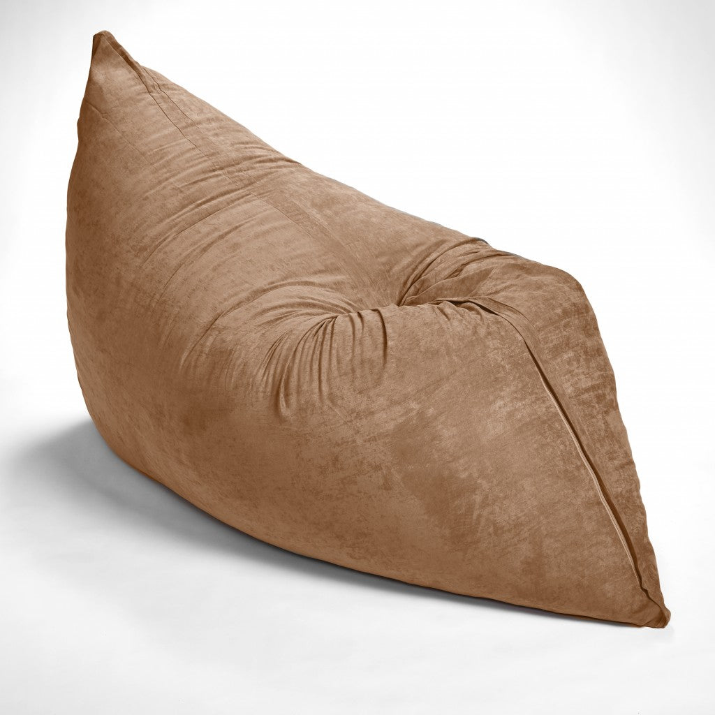 73" x 38" Brown Sofa Sack Bean Bag Lounger By Homeroots | Poufs | Modishstore - 6