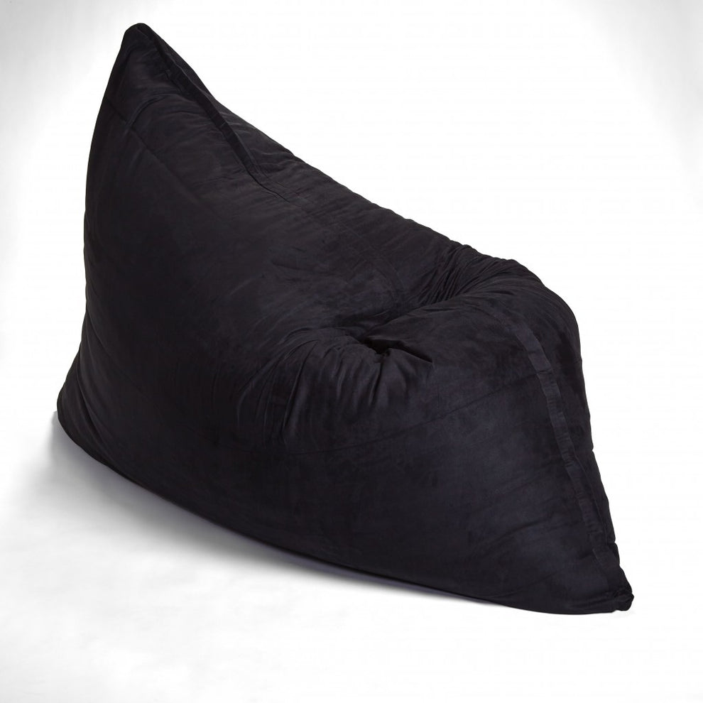 73" x 52" Brown Sofa Sack Bean Bag Lounger By Homeroots | Poufs | Modishstore - 4