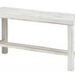 36" Rustic White Distressed Bench By Homeroots | Benches | Modishstore - 2
