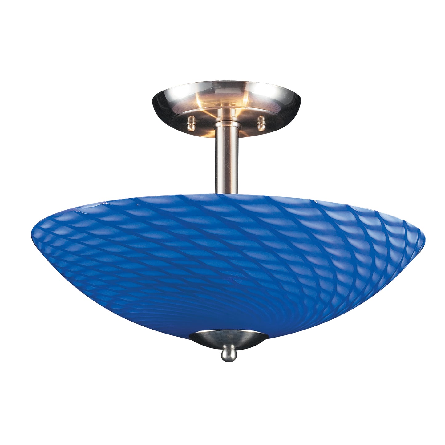 ARCO BALENO COLLECTION SAPPHIRE BLUE ELK Lighting 417-3S-SN | Ceiling Lamps | Modishstore