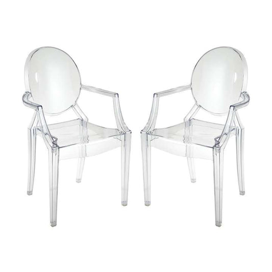 Vanish Clear Acrylic Set of 2 Armchairs ELK Home | Chairs & Recliners | Modishstore