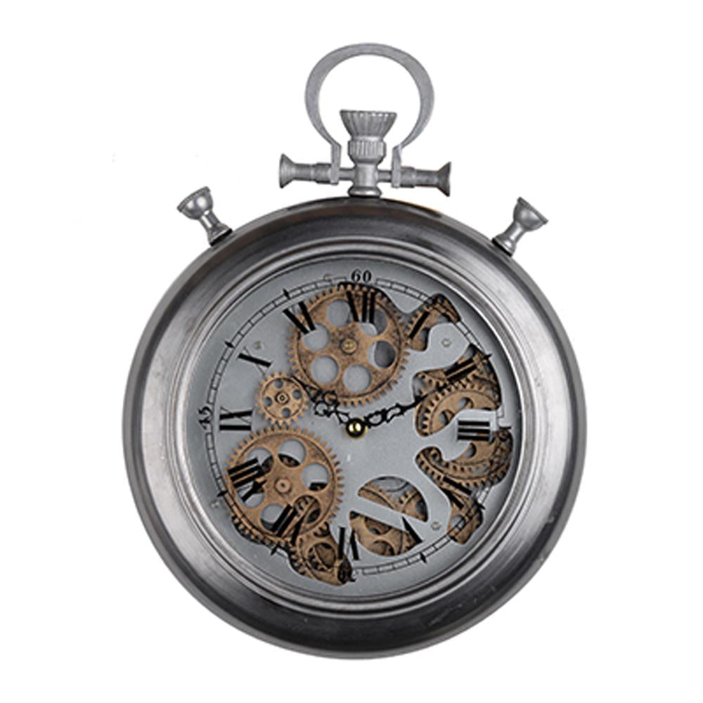 A&B Home Hereford Clock - Silver | Clocks | Modishstore - 3