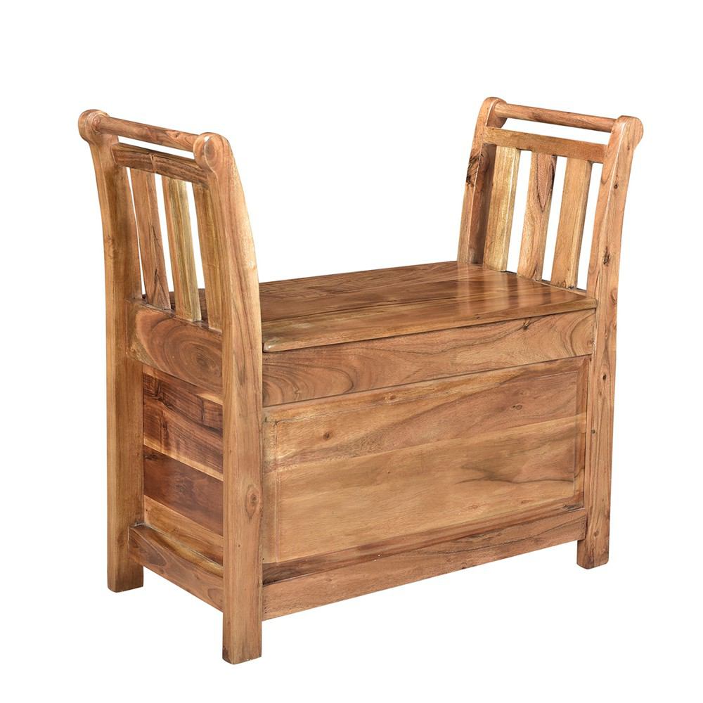 A&B Home Brown Entry Way Bench - 3