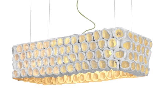 Oggetti Reef Suspensions Rectangle Large White | Ceiling Lamps | Modishstore