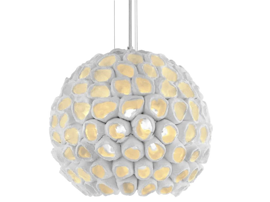 Oggetti Reef Suspensions Round Medium White | Ceiling Lamps | Modishstore - 2
