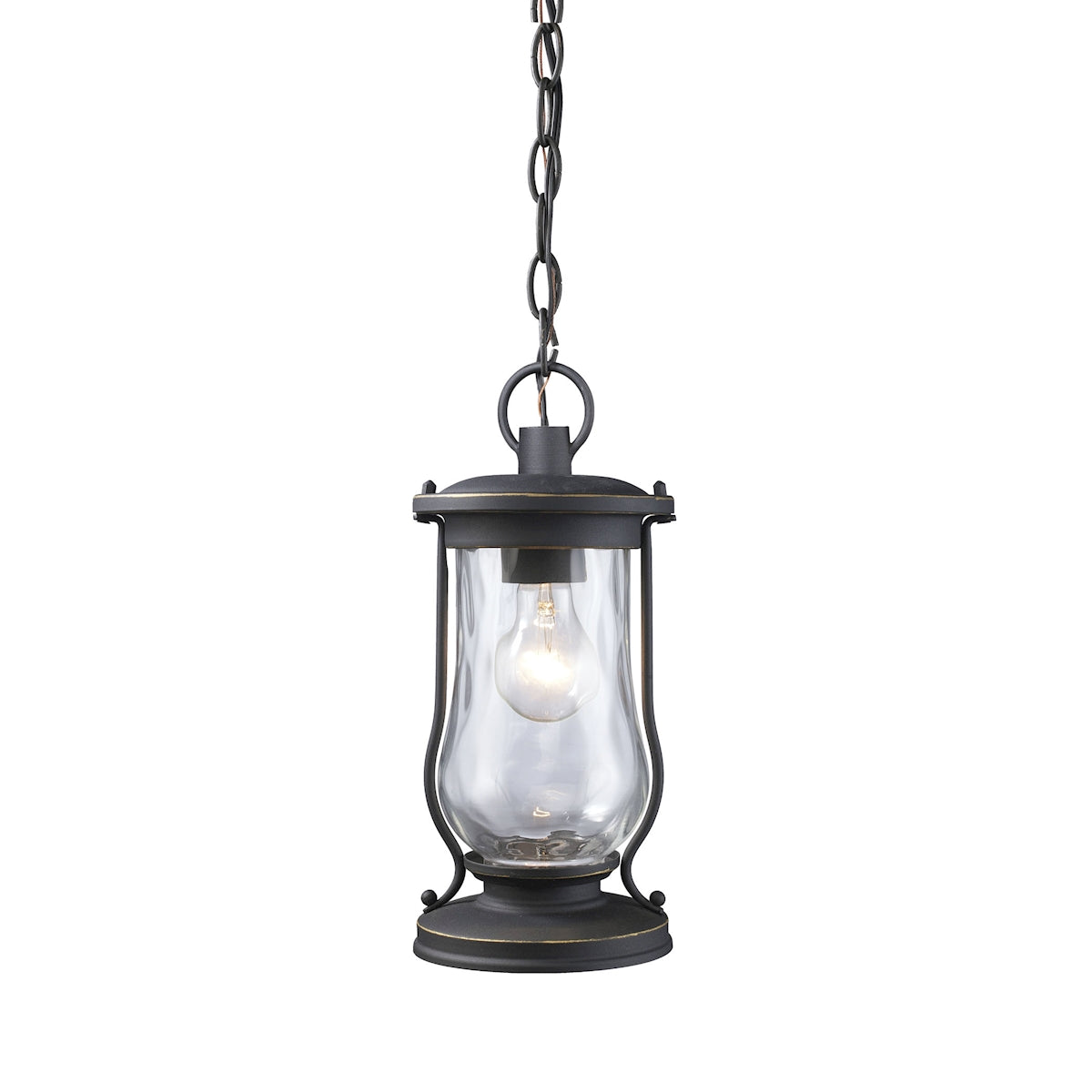Farmstead 1-Light Outdoor Hanging Lantern in Matte Black ELK Lighting | Ceiling Lamps | Modishstore