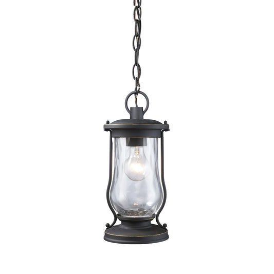 Farmstead 1-Light Outdoor Hanging Lantern in Matte Black ELK Lighting | Ceiling Lamps | Modishstore