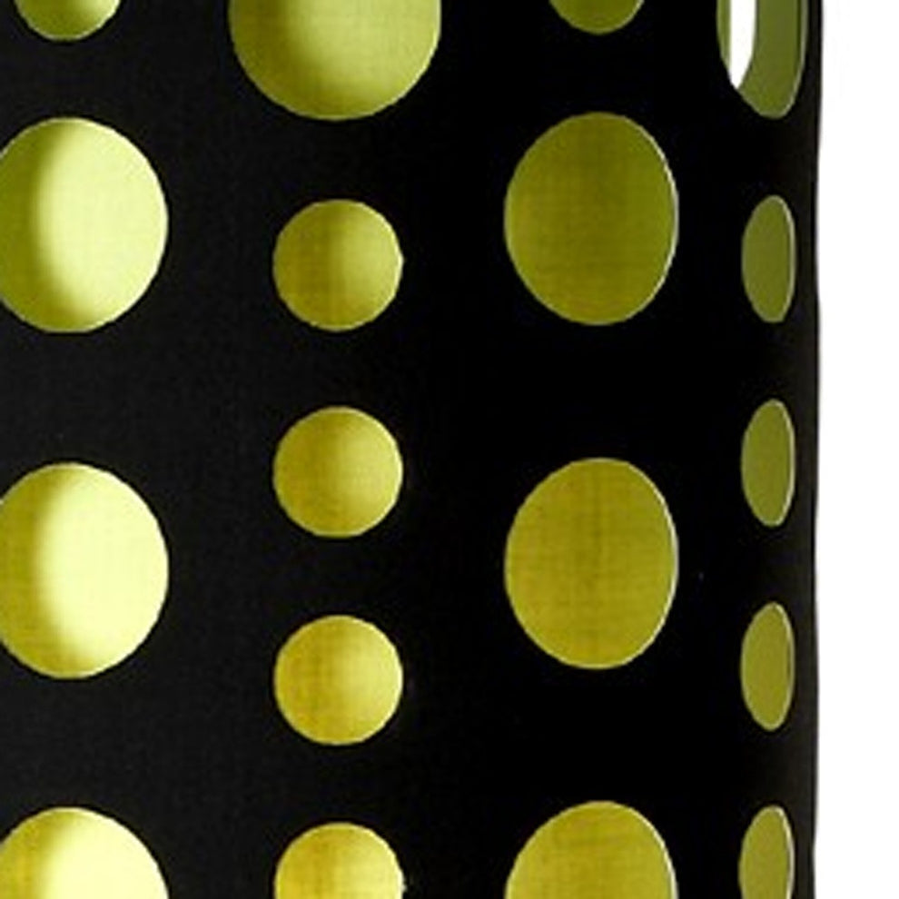 66" Steel Novelty Floor Lamp With Black And Green Drum Shade By Homeroots | Floor Lamps | Modishstore - 5