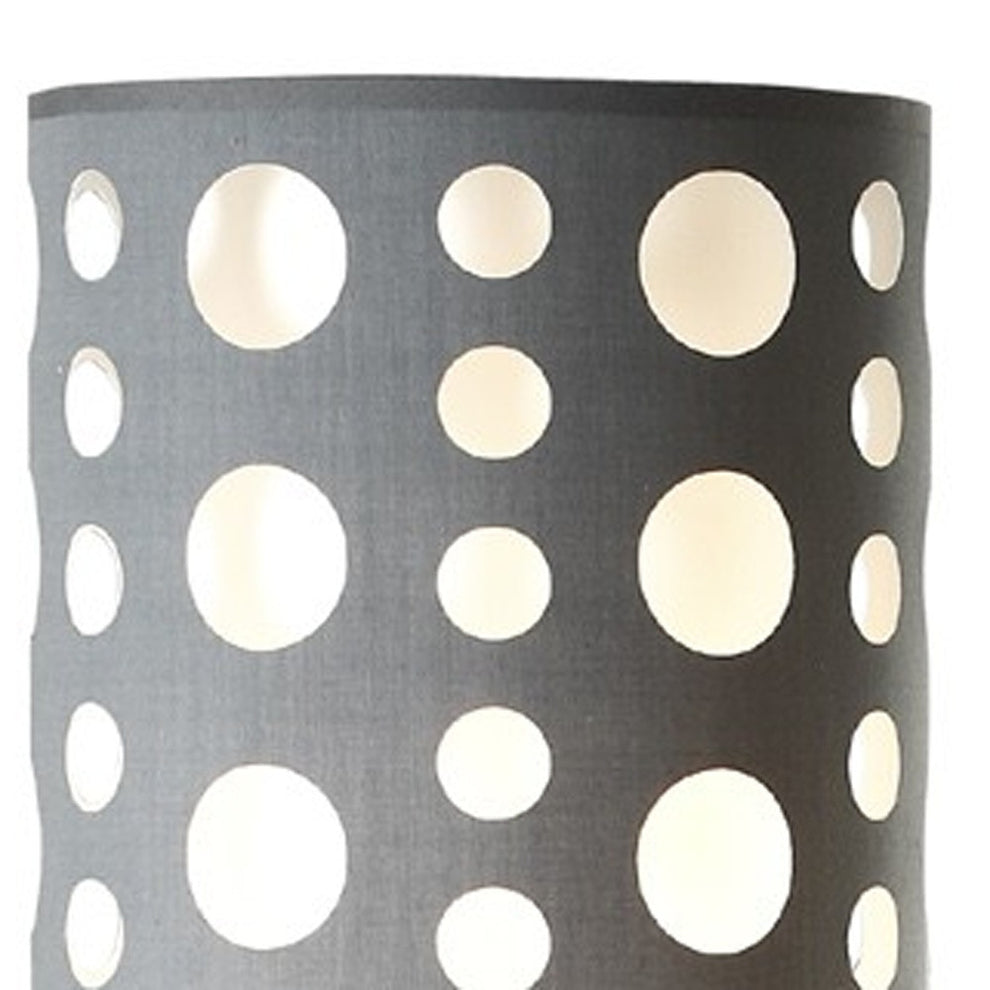 66" Steel Novelty Floor Lamp With Black And Green Drum Shade By Homeroots | Floor Lamps | Modishstore - 33