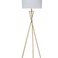 Minimalist Gold Metal Floor Lamp By Homeroots | Floor Lamps | Modishstore - 2