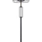 63" Black Three Lights Novelty Floor Lamp With Black Novelty Shade By Homeroots | Floor Lamps | Modishstore - 4