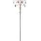 Glamorous Silver and Faux Crystal Candleabra Metal Floor Lamp By Homeroots | Floor Lamps | Modishstore - 2