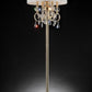 Stunning Brass Gold Finish Floor Lamp with Crystal Accents By Homeroots | Floor Lamps | Modishstore - 2