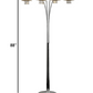Four Light Floor Lamp with Crystal Accents By Homeroots | Floor Lamps | Modishstore - 5