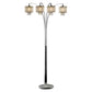 Four Light Floor Lamp with Crystal Accents By Homeroots | Floor Lamps | Modishstore - 2