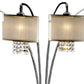 Four Light Floor Lamp with Crystal Accents By Homeroots | Floor Lamps | Modishstore - 3